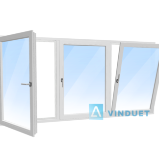 Three-Section PVC Window