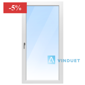 Inward-Opening Glass Balcony Door with Aluminium Frame