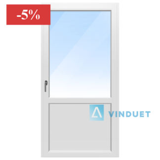 Inward-Opening Glass-and-Panel Balcony Door with Aluminium Frame