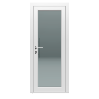 PVC Exterior Door 900 x 2100, White / White, 67 kg