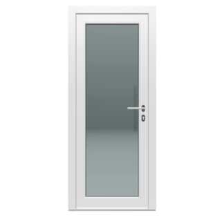PVC Exterior Door 900 x 2100, White / White, 67 kg