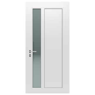 PVC Exterior Door 900 x 2100, Mooreiche / White, 68 kg
