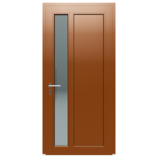 PVC Exterior Door 900 x 2100, Golden Oak / Golden Oak, 70 kg