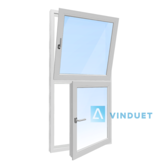 Two-Section Vertical PVC Window