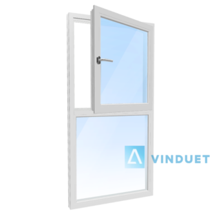 PVC Window with Vertical Divider (1 Opening)